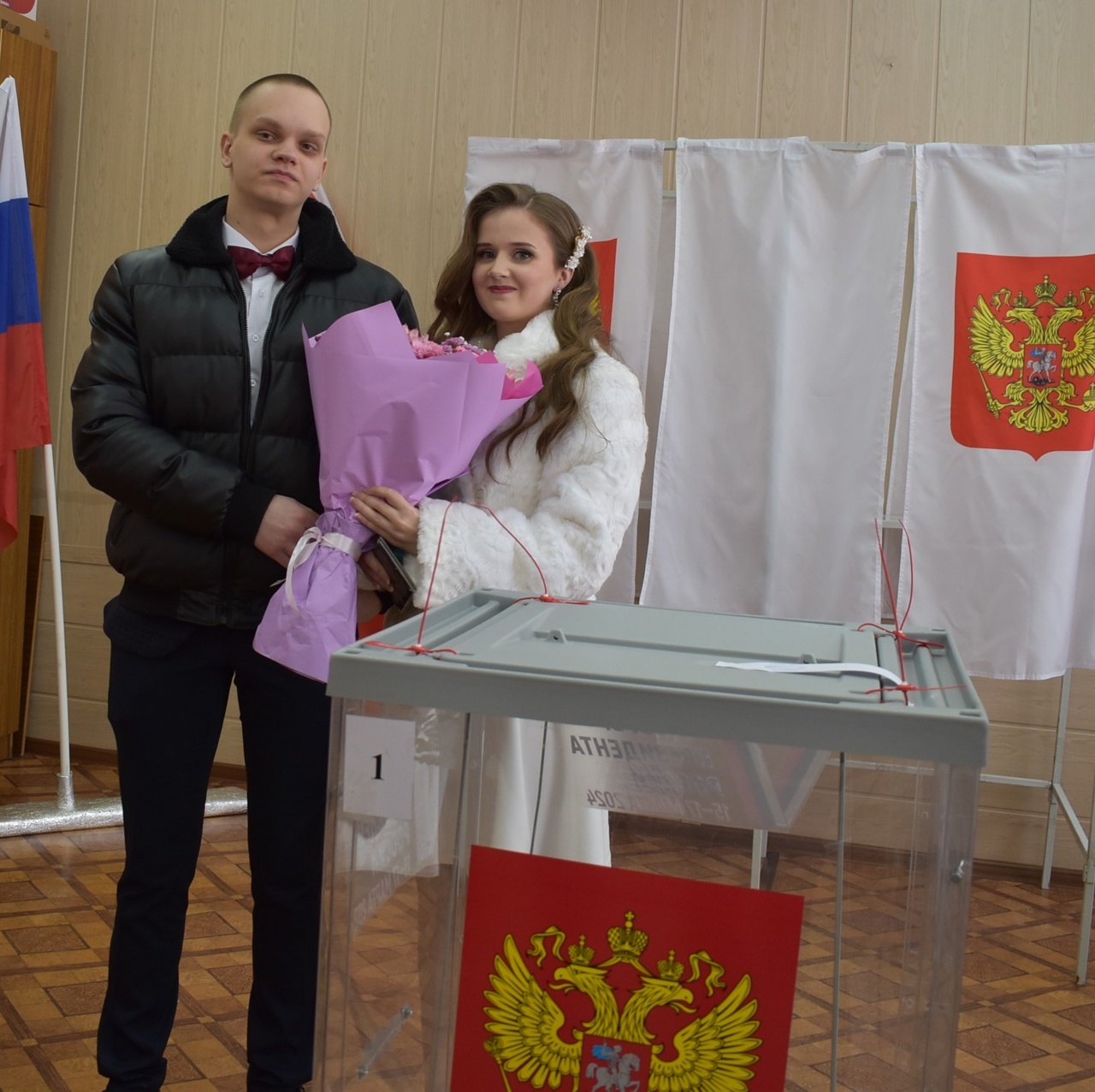 Двойной праздник в Соколе: день выборов совпал с днем бракосочетания.